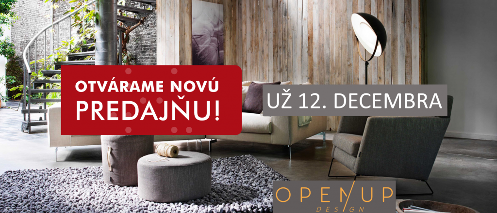 OPEN UP Design – otvárame 12.decembra!