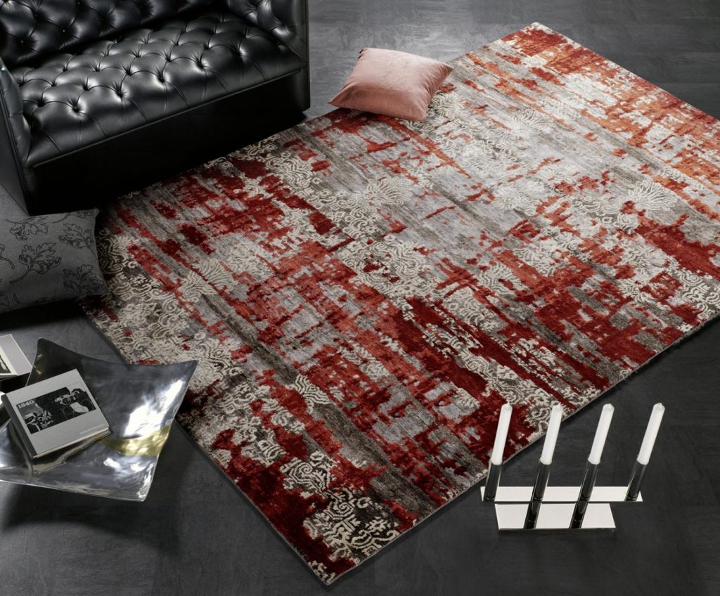 Luxusný 3D koberec Signatur Fusion 656 červený